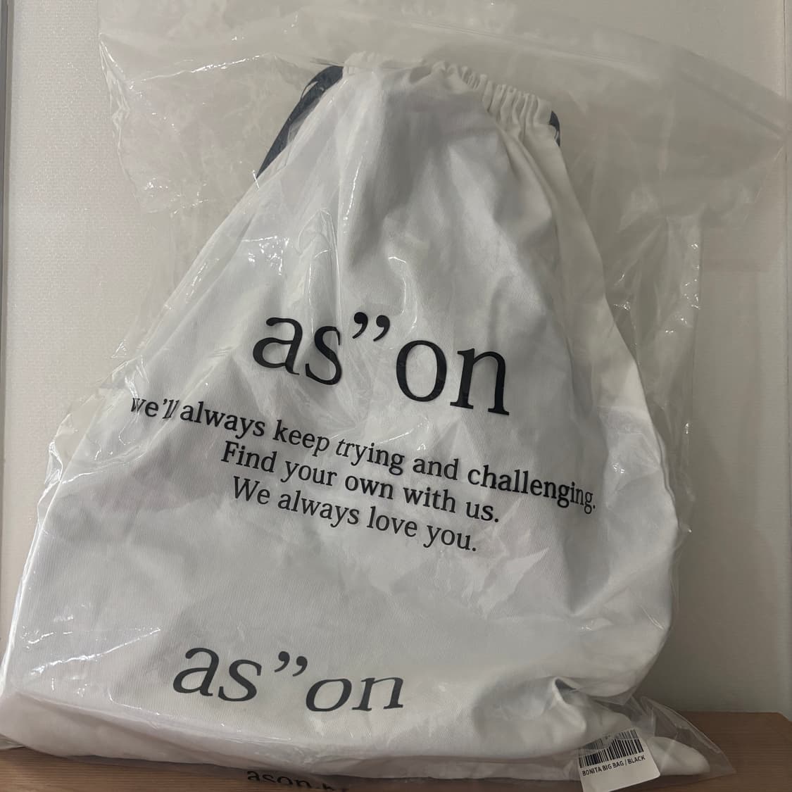 애즈온 보니타 빅백 블랙 상품이미지3