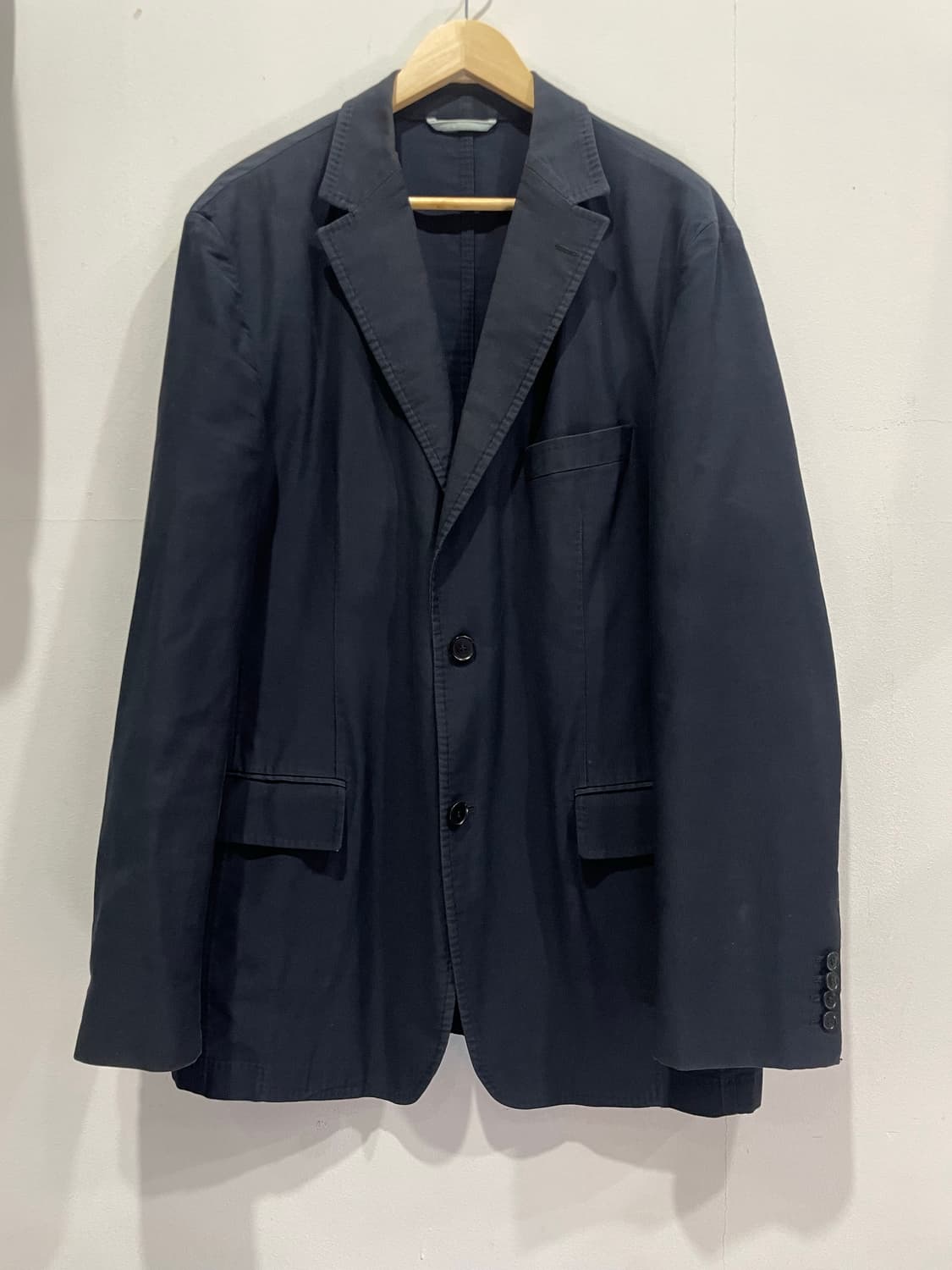 휴고 보스 남성 네이비 코두로이 면 자켓 52 사이즈 상품이미지1