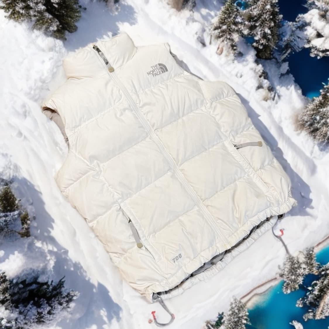 노스페이스 눕시 베스트 화이트 (M) 700 상품이미지1