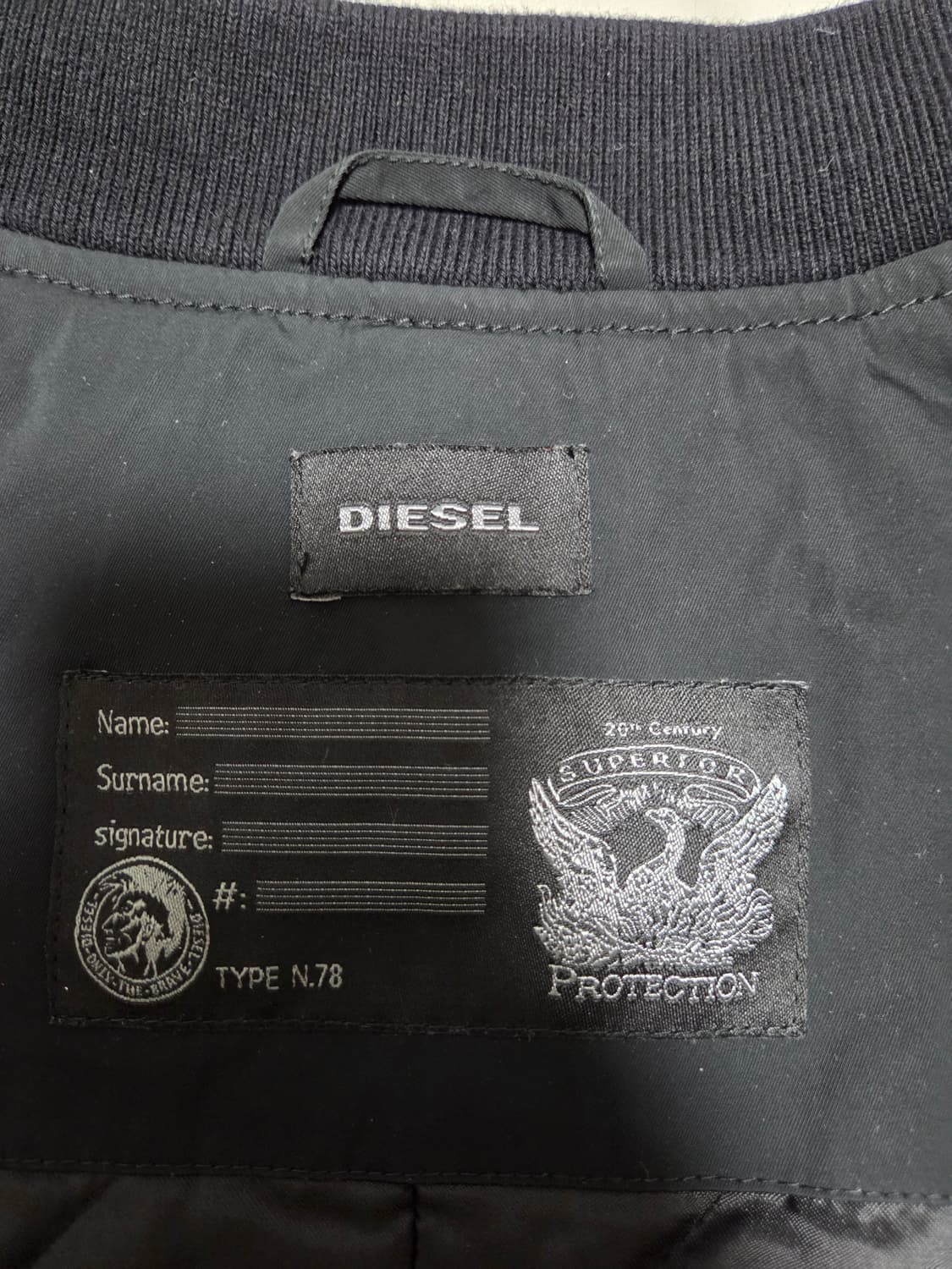 디젤 신술레이트 레더포켓 롱 항공자켓  상품이미지7