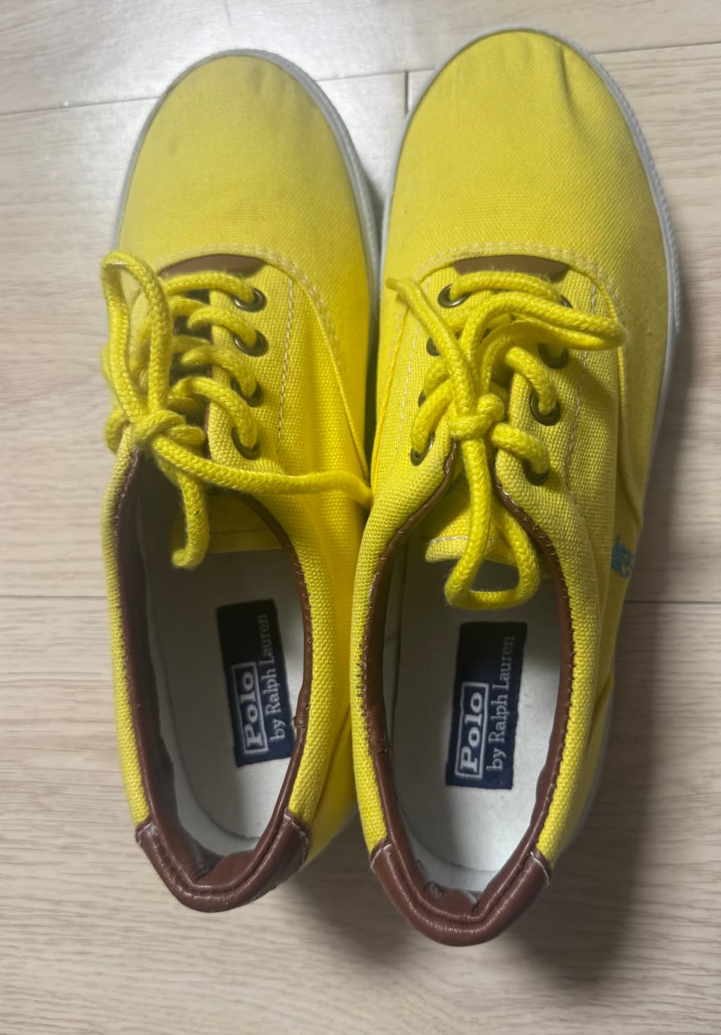폴로랄프로렌 옐로우 스니커즈 240 상품이미지2