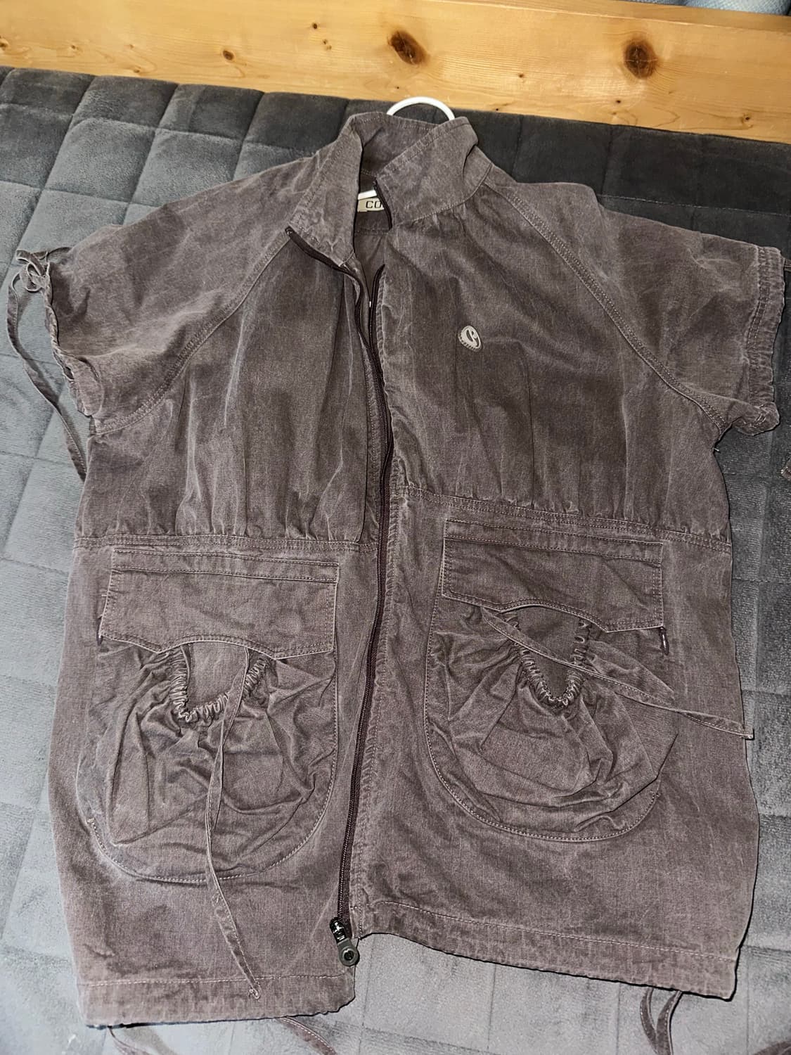 코이세이오 셔링 포켓 자켓 버건디 상품이미지2