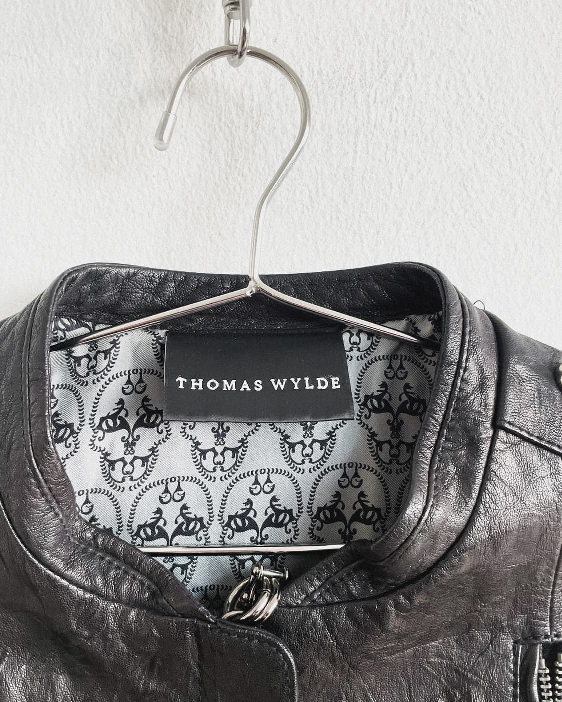 토마스 와일드 vkei / 오피움 바이크체인 지퍼 레더자켓 상품이미지6