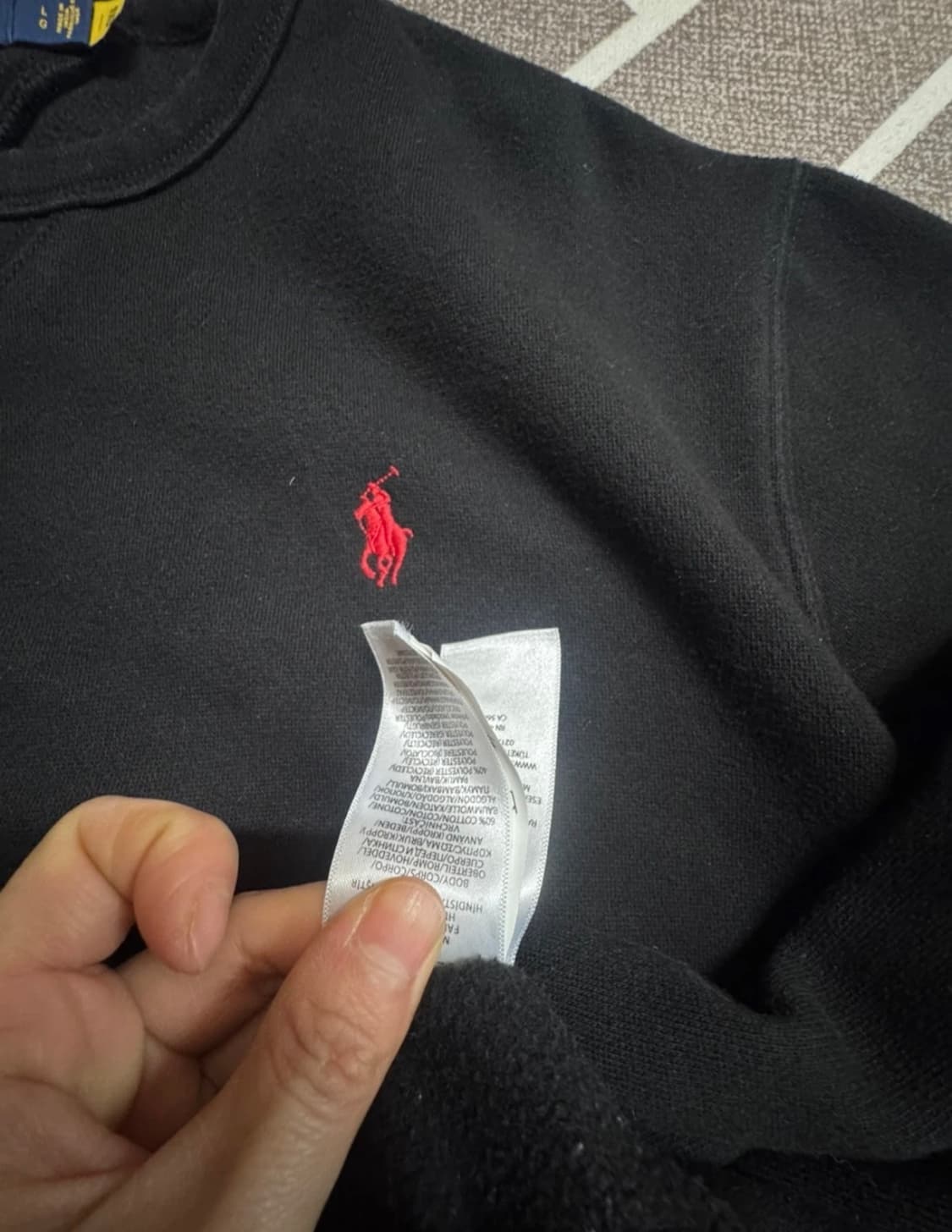폴로 랄프로렌 블랙 맨투맨 L 105 가능합니다 상품이미지3