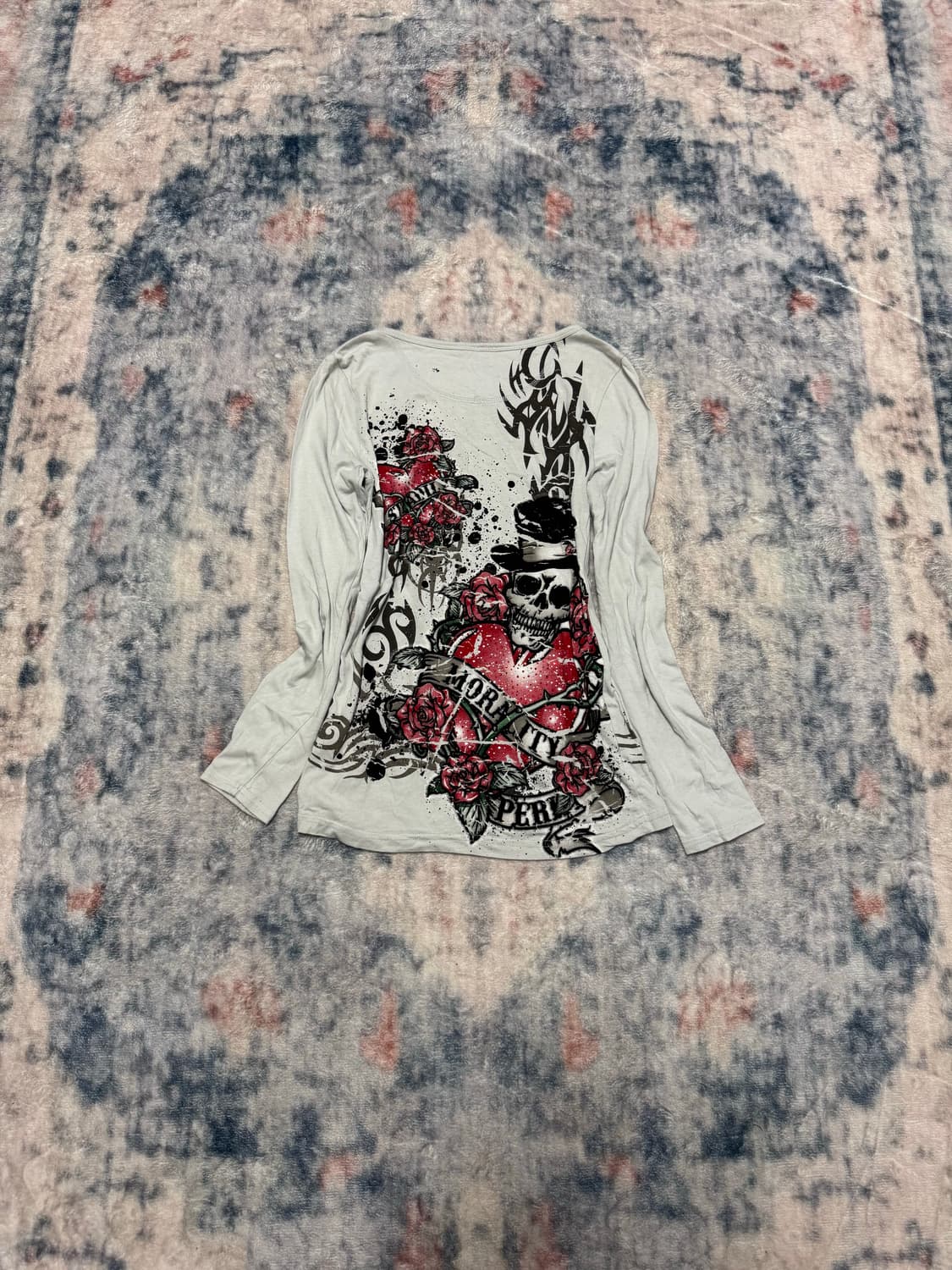 Dig deep 00s tattoo skull cut sew    상품이미지7