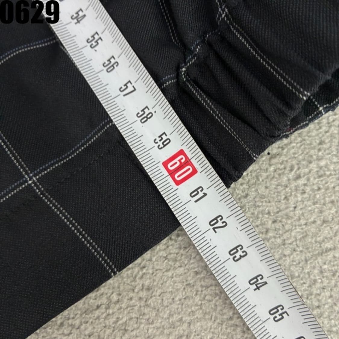 생로랑 체크 자켓 상품이미지5