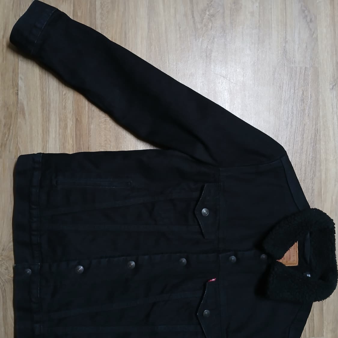 Levis 리바이스 미키마우스 콜라보 쉐르파 흑청 데님자켓 양털 상품이미지9