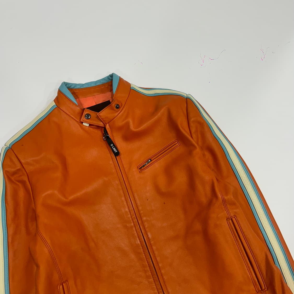 G-Limit 오렌지 레더 자켓  상품이미지4