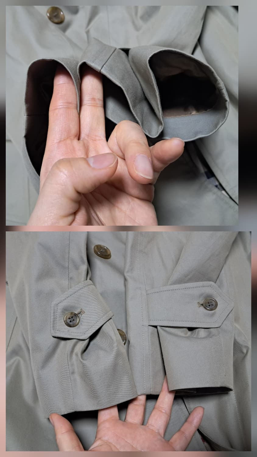 버버리 런던 트렌치 빈티지라인 코트 52R 약 105 상품이미지10