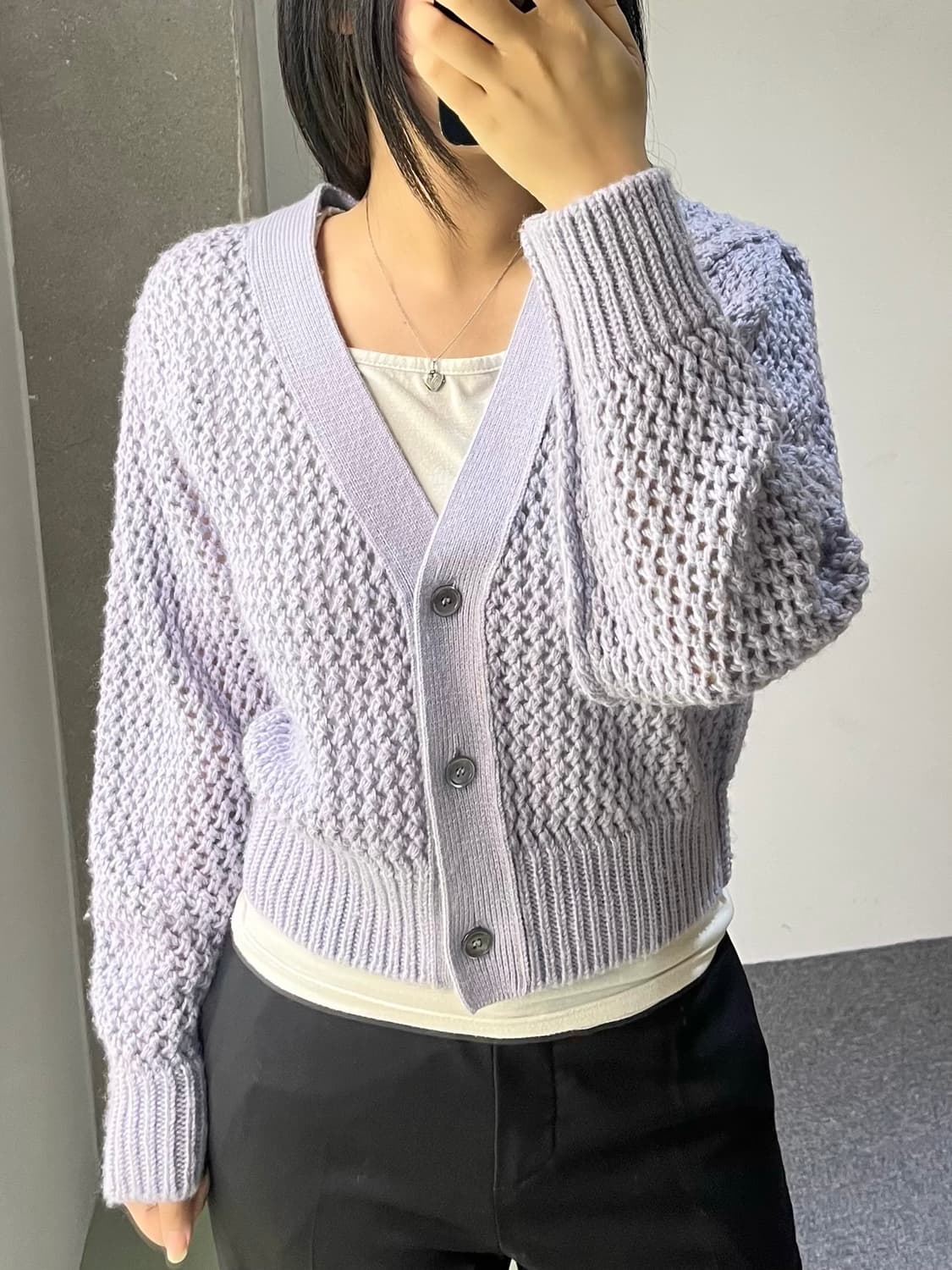 스탠드얼론 22s/s 블렌디드 네트 가디건 상품이미지2