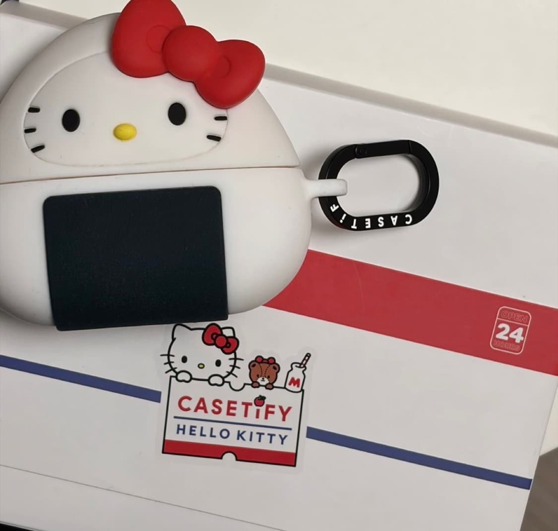 헬로키티 오니기리 에어팟 케이스 케이스티파이 상품이미지1
