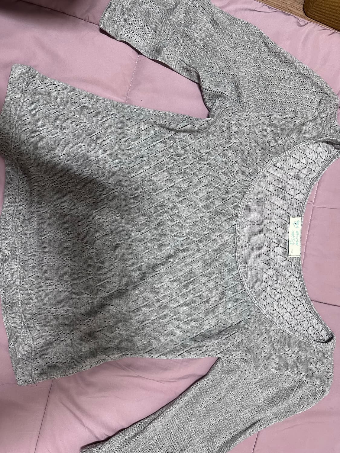 Oshigh baby tee grey 상품이미지1