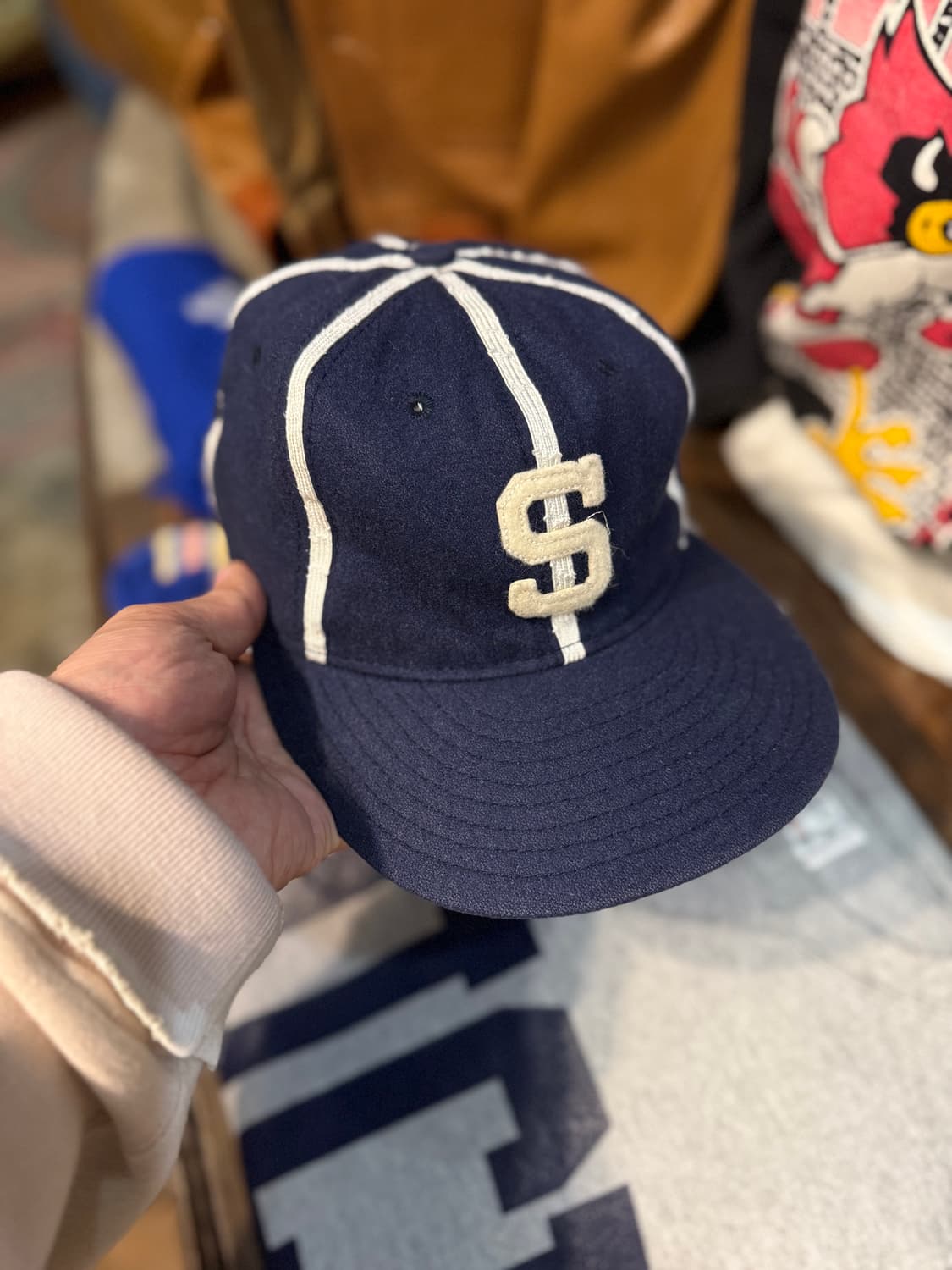 80-90년대 Ebbet Field Wool Baseball Cap 상품이미지1