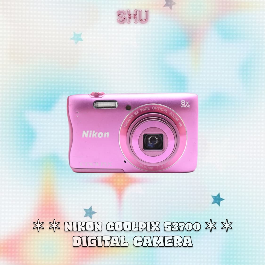니콘 쿨픽스 S3700 빈티지 디카 핑크 상품이미지3