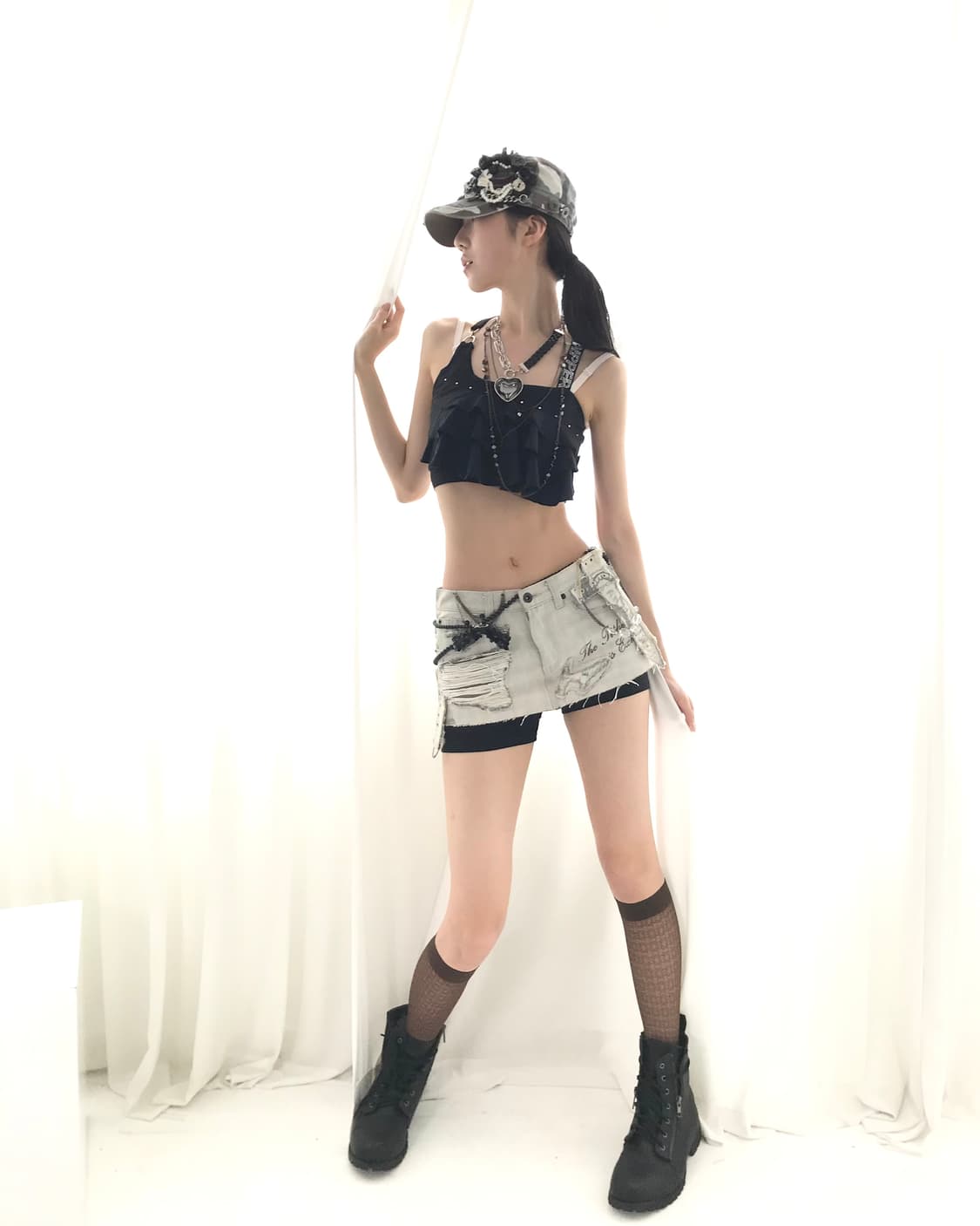 Custom🐾)Sword 🗡️ Lettering mini skirt 상품이미지7