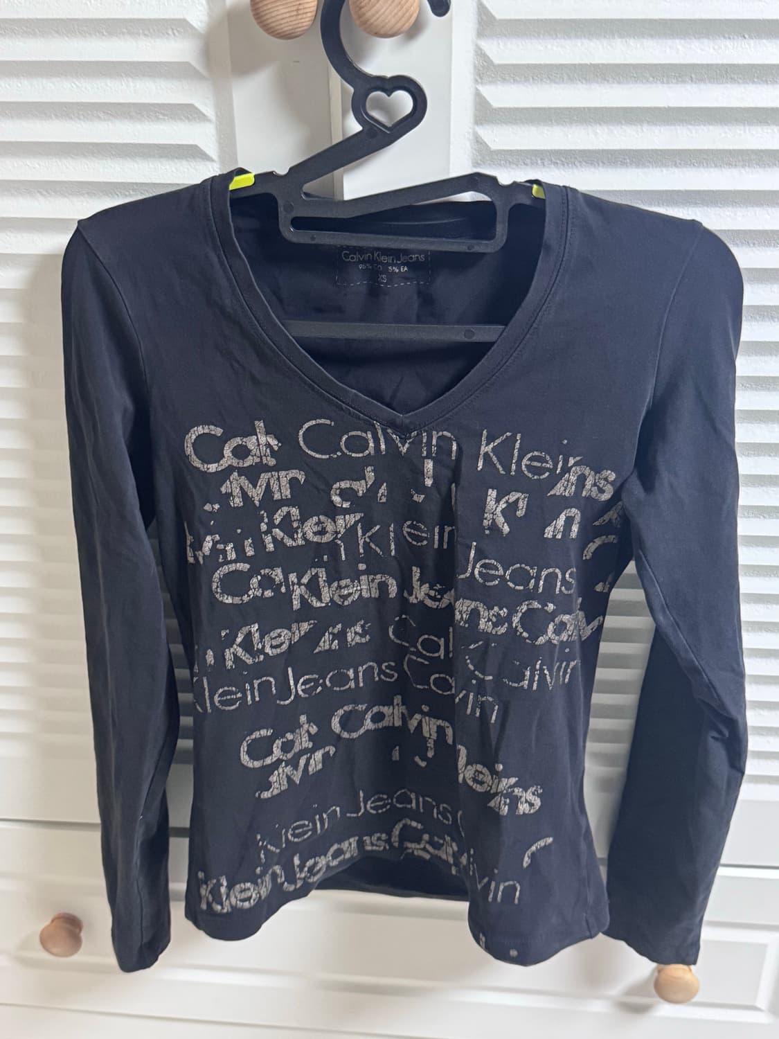 캘빈클라인 y2k 슬림핏 티  상품이미지1