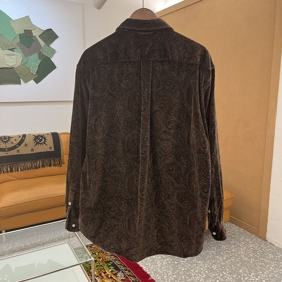 타미힐피거 90s 페이즐리 벨벳 오버핏 긴팔 셔츠 105 C05923 상품이미지4
