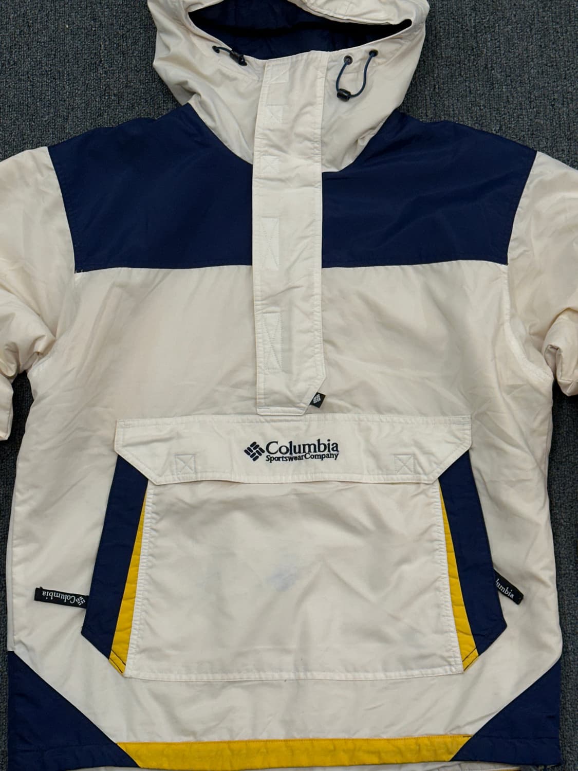 S)콜롬비아 고프코어 배색 하프집업 패딩 바람막이 상품이미지6