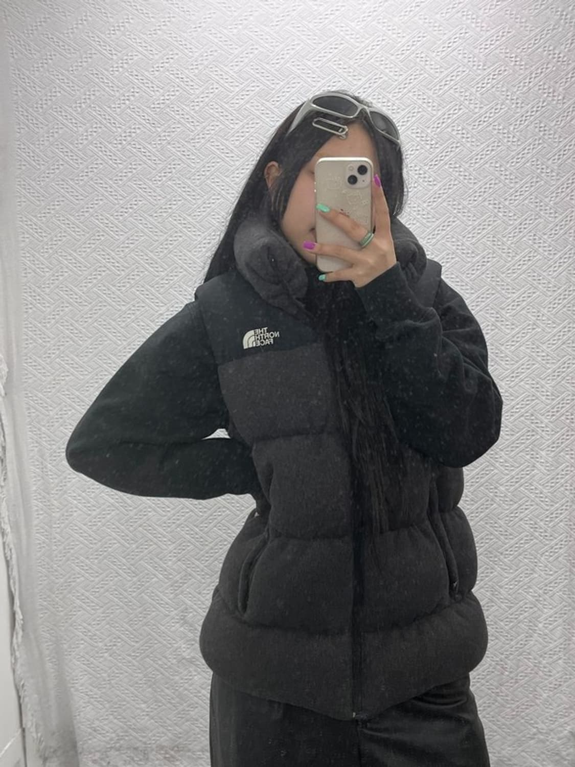 노스페이스 눕시 넥워머 거위털 패딩 조끼 95 C06864 상품이미지1