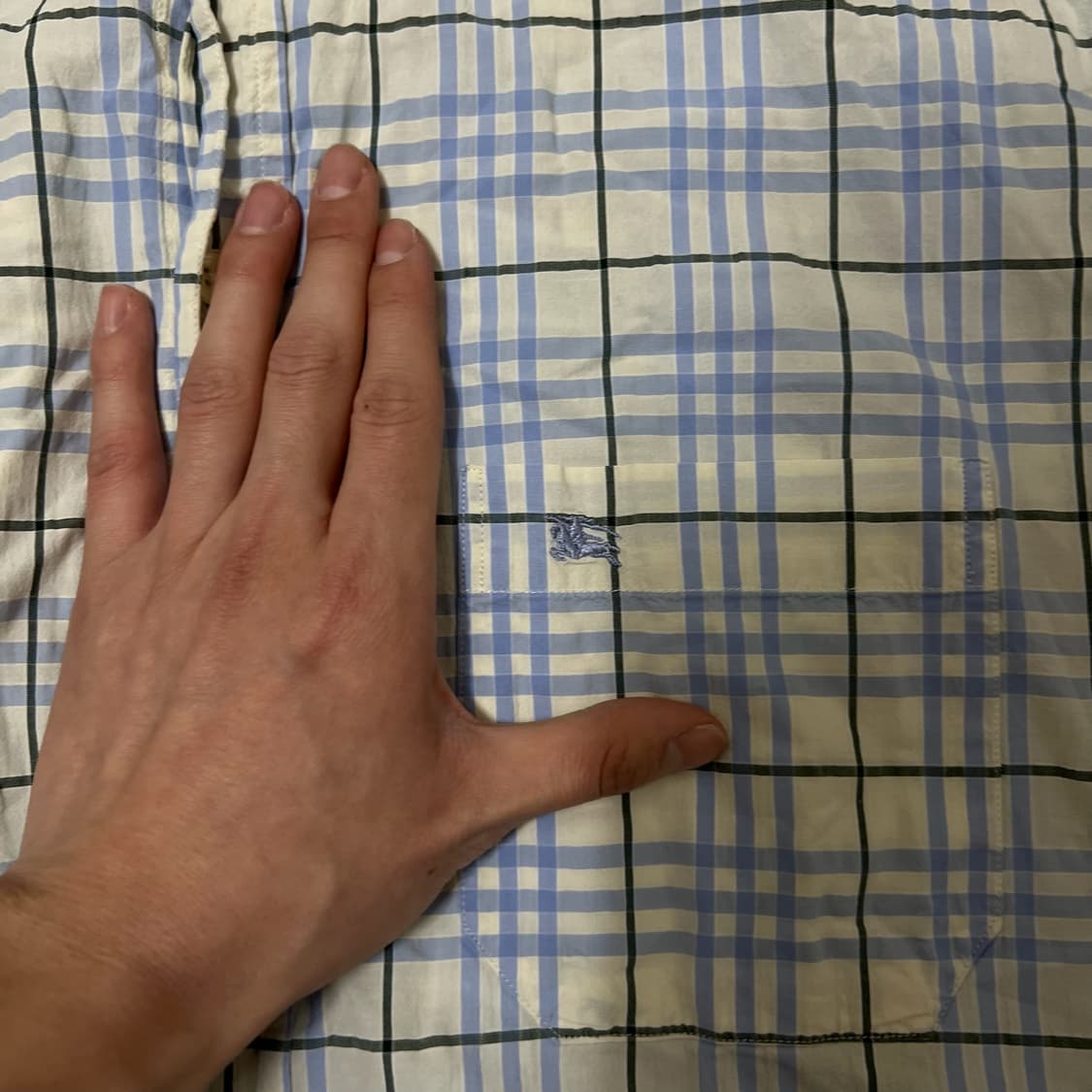 버버리 런던 기마로고 체크셔츠 L/100  상품이미지3