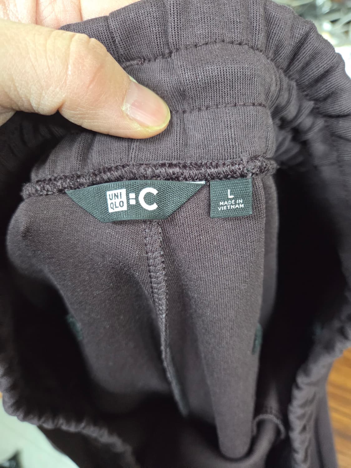 유니클로 c 와이드 밴딩 팬츠 L 상품이미지3