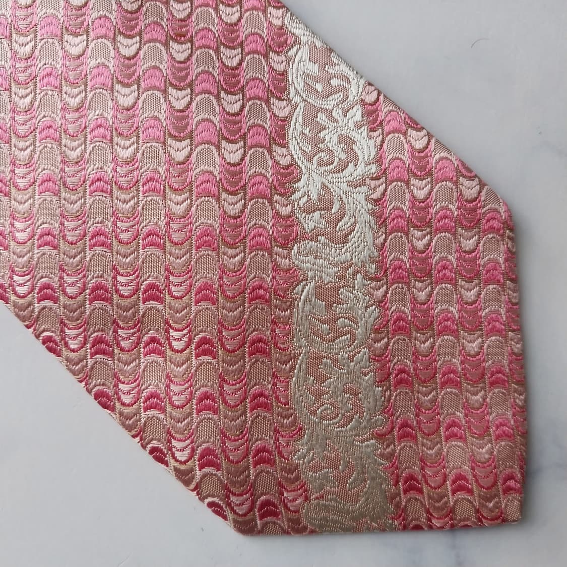 베르사체 실크 자카드 패턴 넥타이 9cm A~A+등급 K2101 상품이미지9