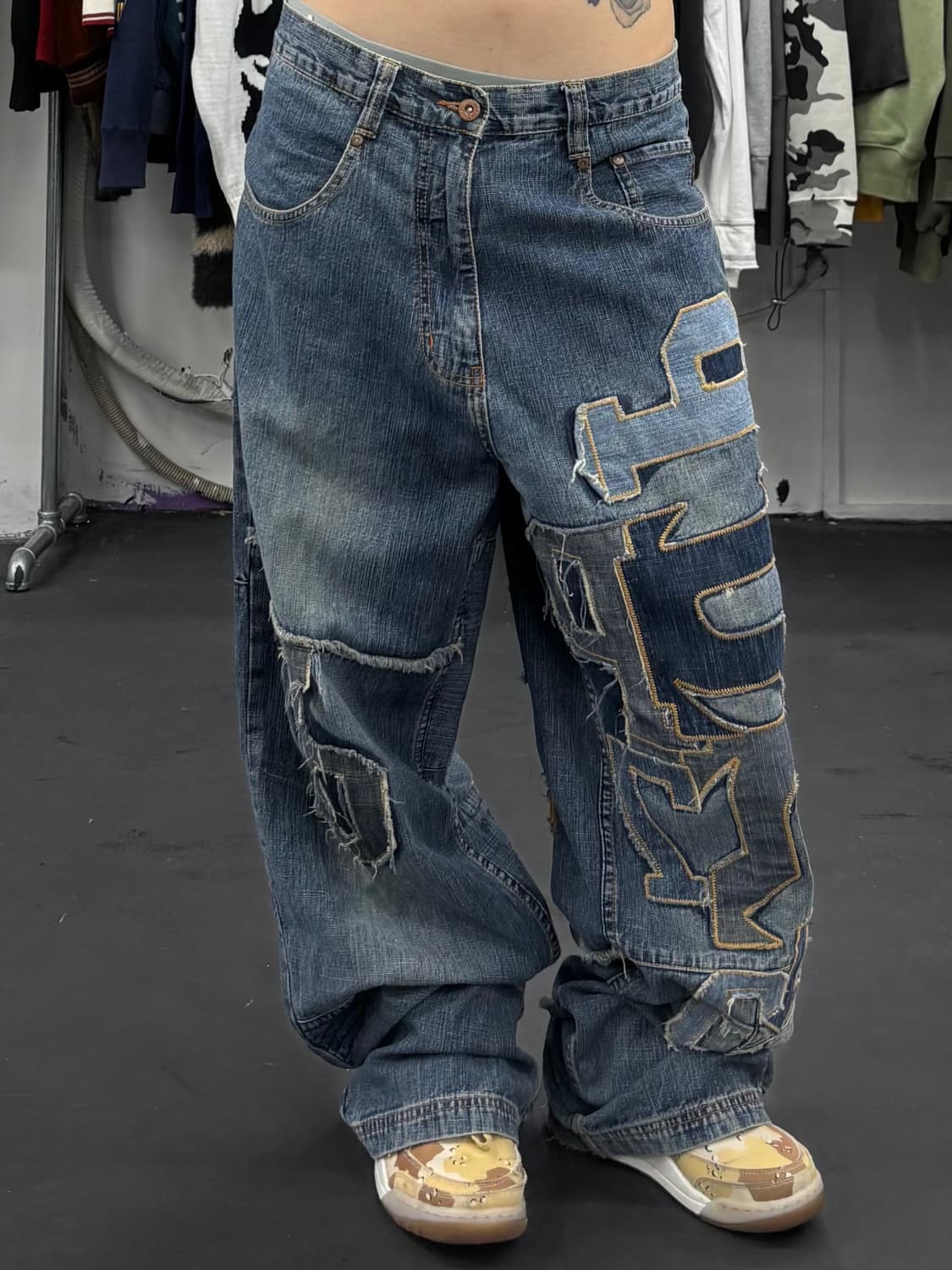 PePe Jeans 페페진스 올드스쿨 패치워크  데님팬츠 상품이미지2