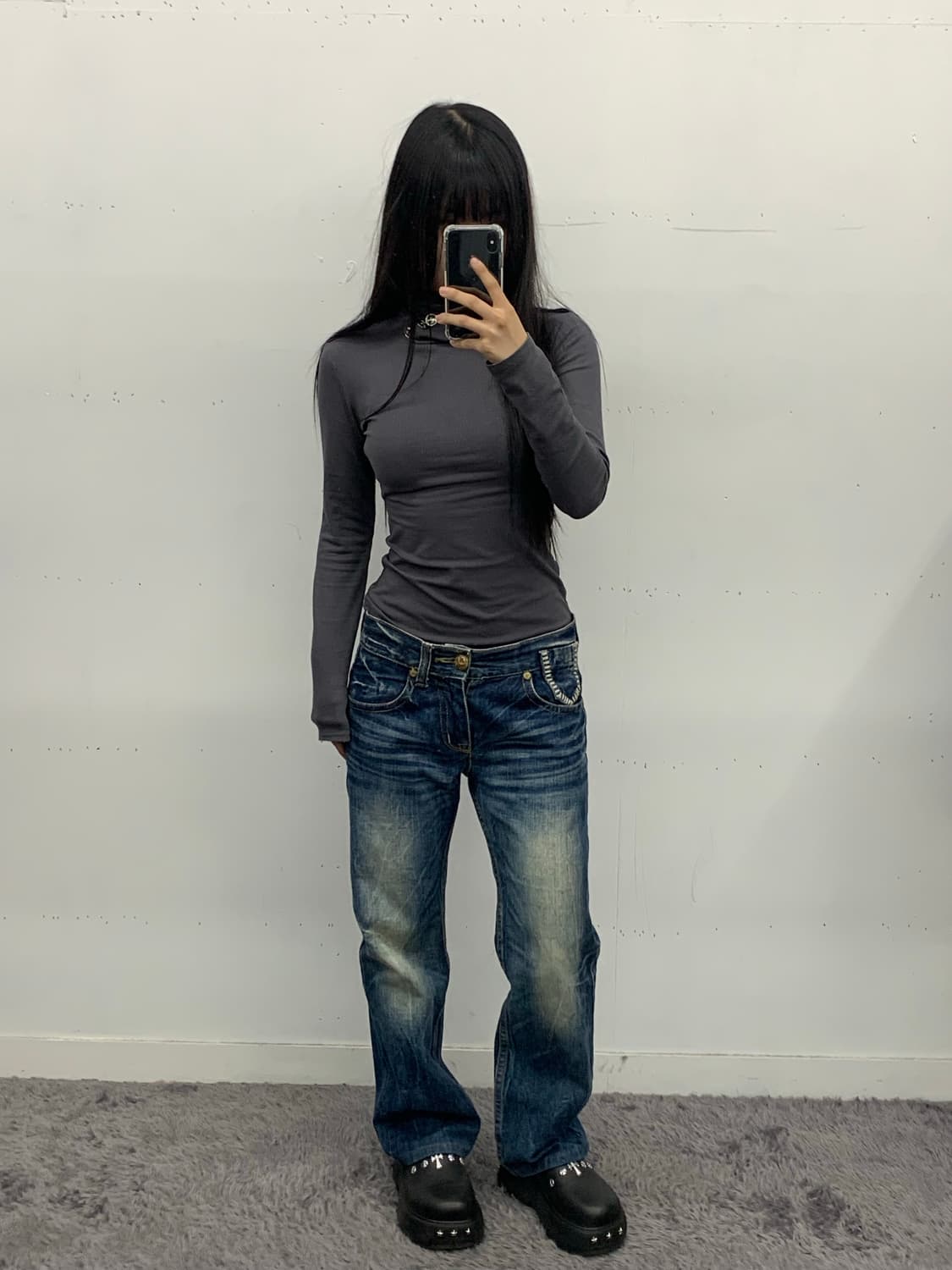 레드 페퍼 스컬 데님팬츠 상품이미지2