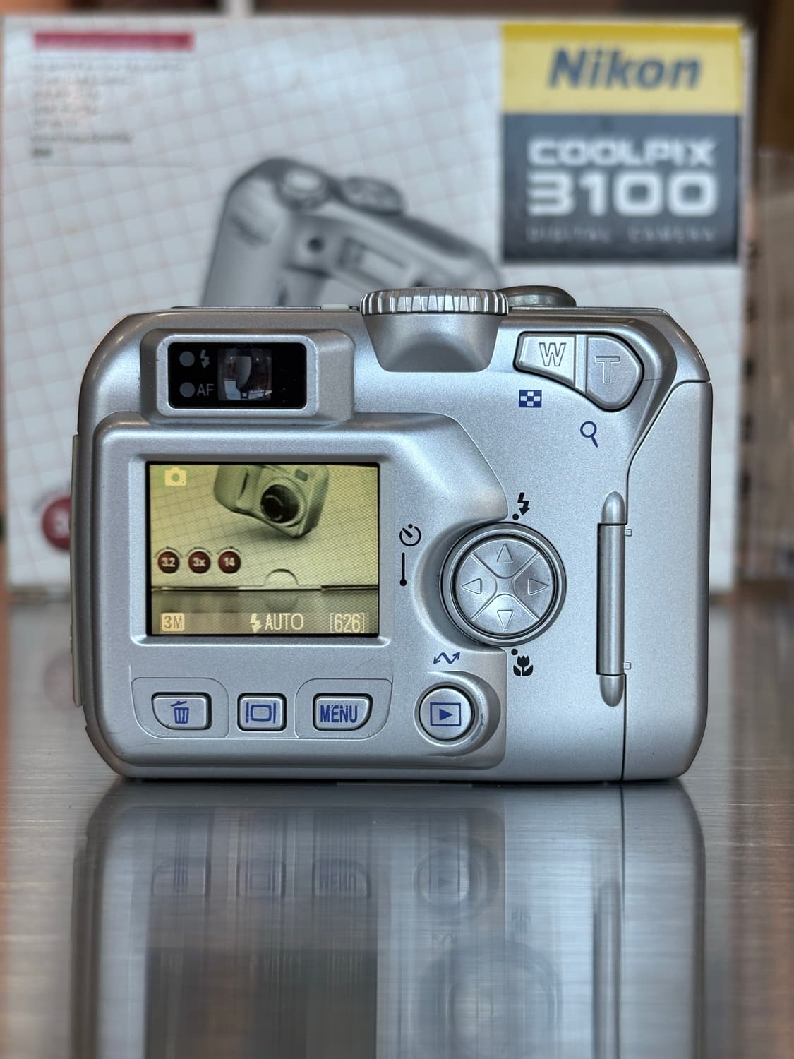 풀박/날짜표시)니콘 쿨픽스 3100 실버 빈티지디카 상품이미지3