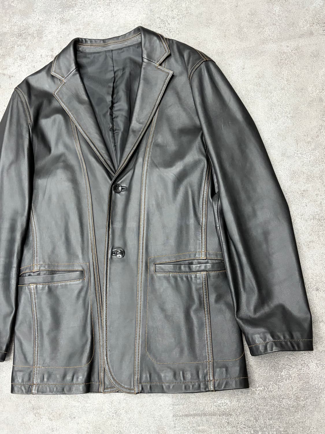 00s 마인드 브릿지 가죽 자켓 상품이미지3