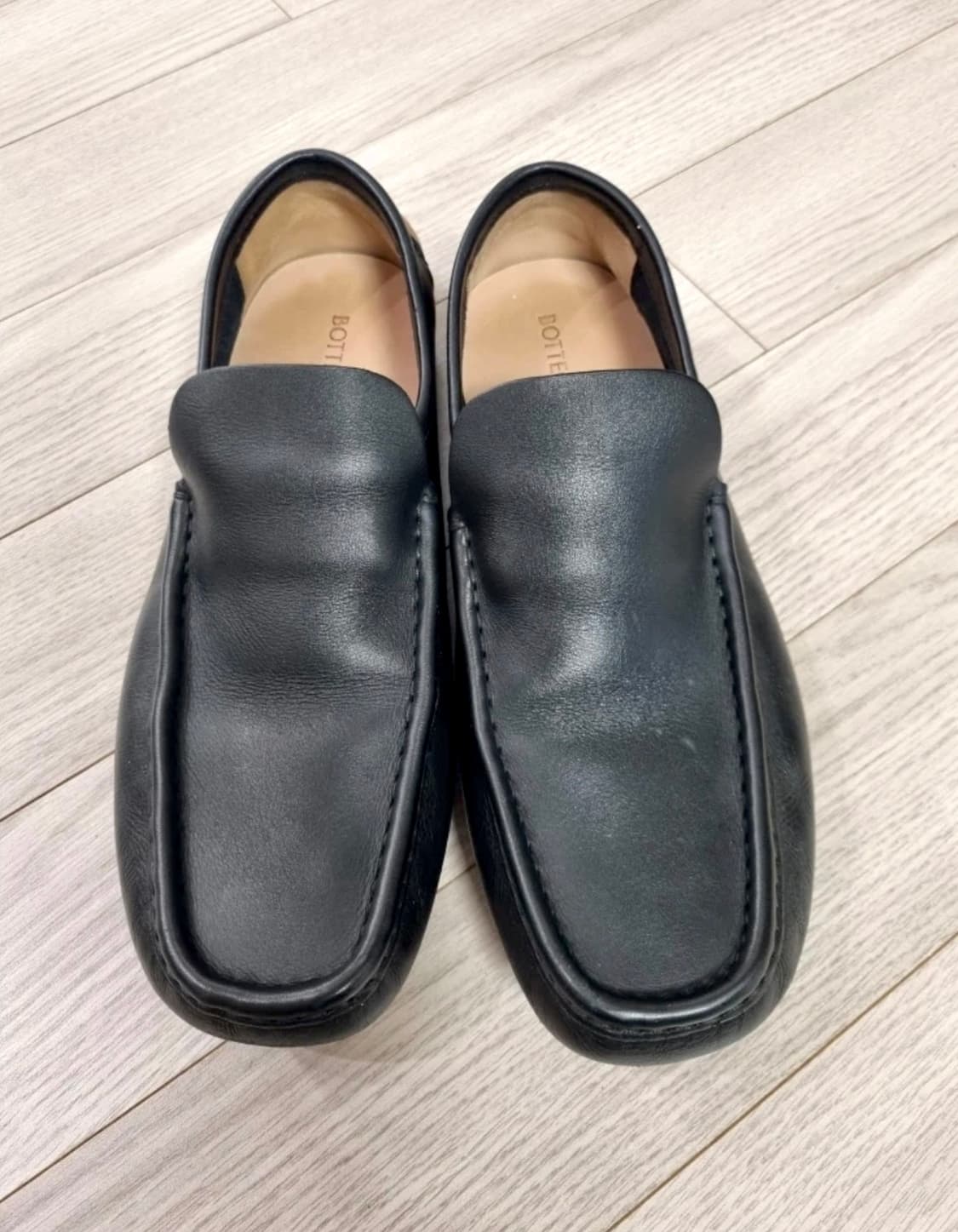 보테가 베네타 레더 드라이빙 로퍼 블랙 250 상품이미지1