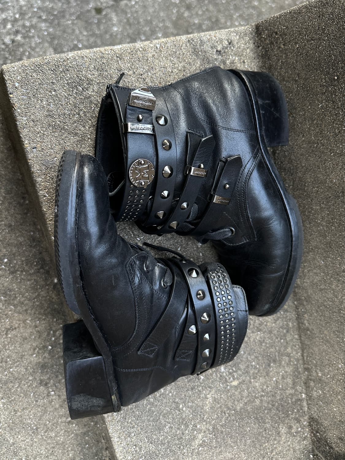 Metro City Punk stud bondage boots 상품이미지5