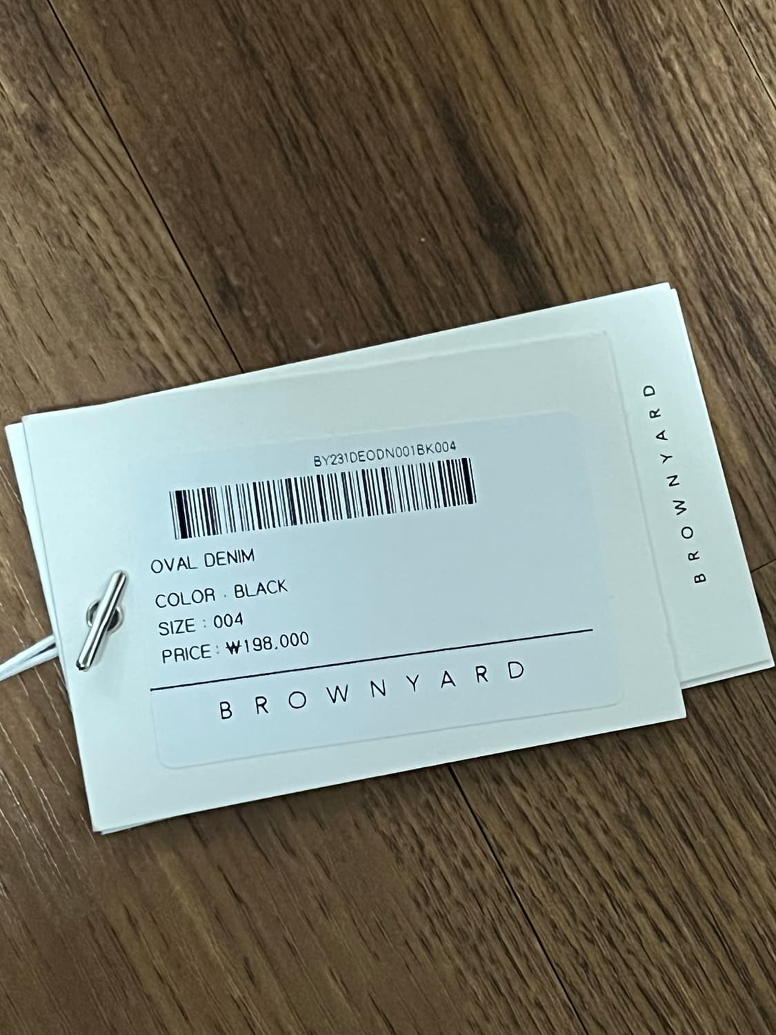 브라운야드 oval 데님 블랙 4사이즈 상품이미지8