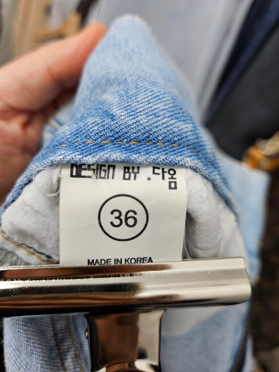 빈티지 무드 컷오프 데님반바지  상품이미지5