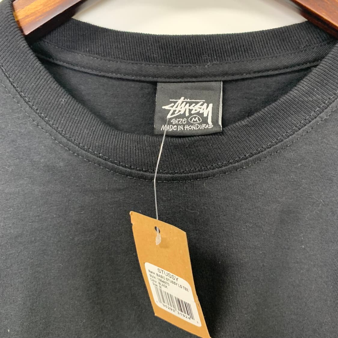 스투시 스탁로고 블랙 롱슬리브  상품이미지8