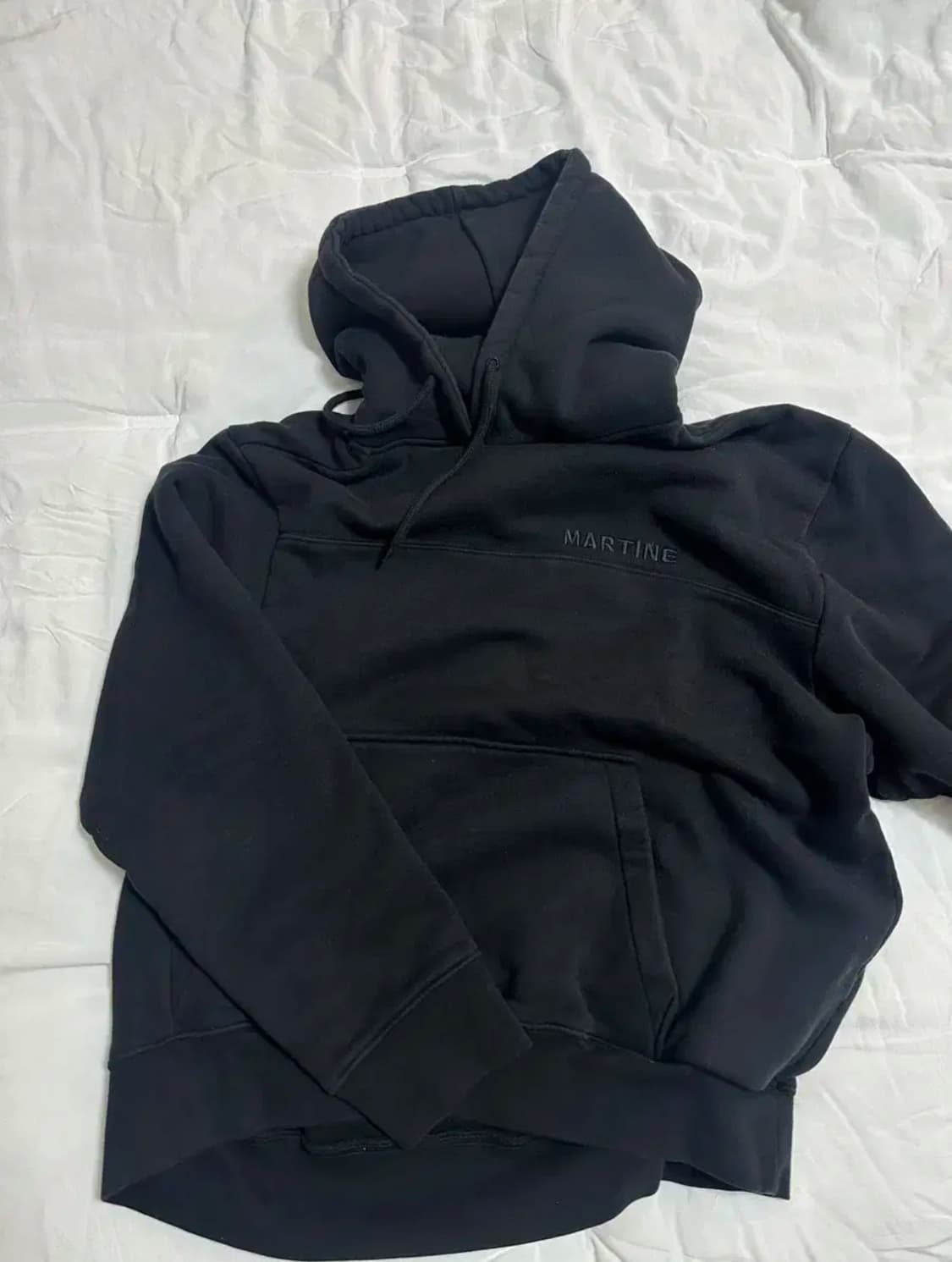 마틴로즈 트위스티드 후드 블랙 상품이미지1