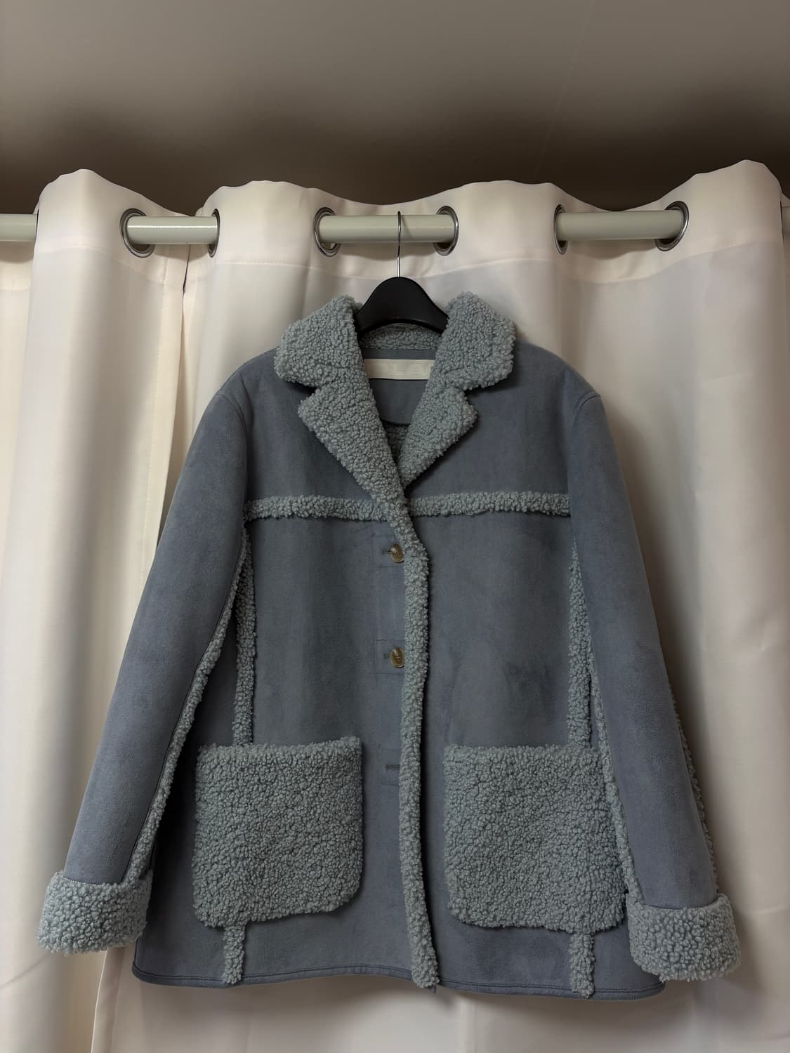 Plac 플랙진 김나영 코트 무스탕 쉬어링 코트 상품이미지6