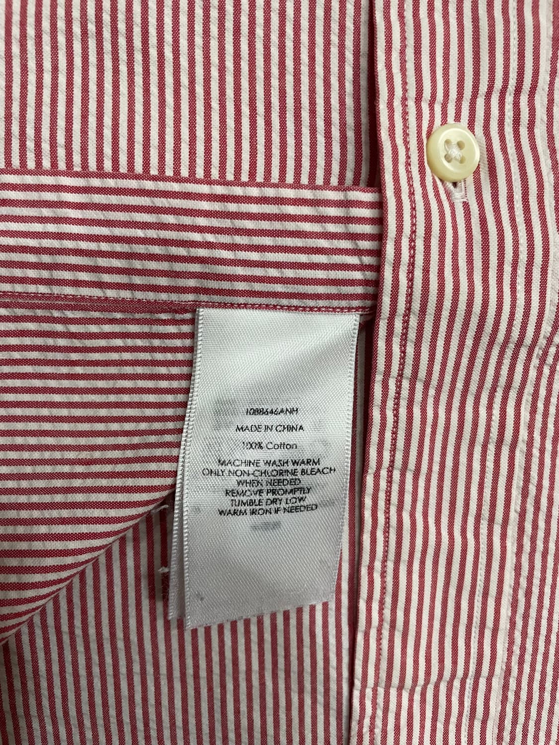 폴로 시어서커 레드 스트라이프 반팔 셔츠 상품이미지6