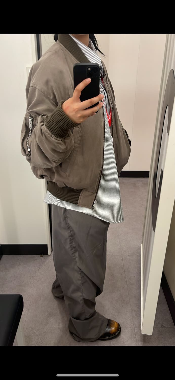 토니웩 RAYON TWILL BOMBER JAKET SAGE 상품이미지1