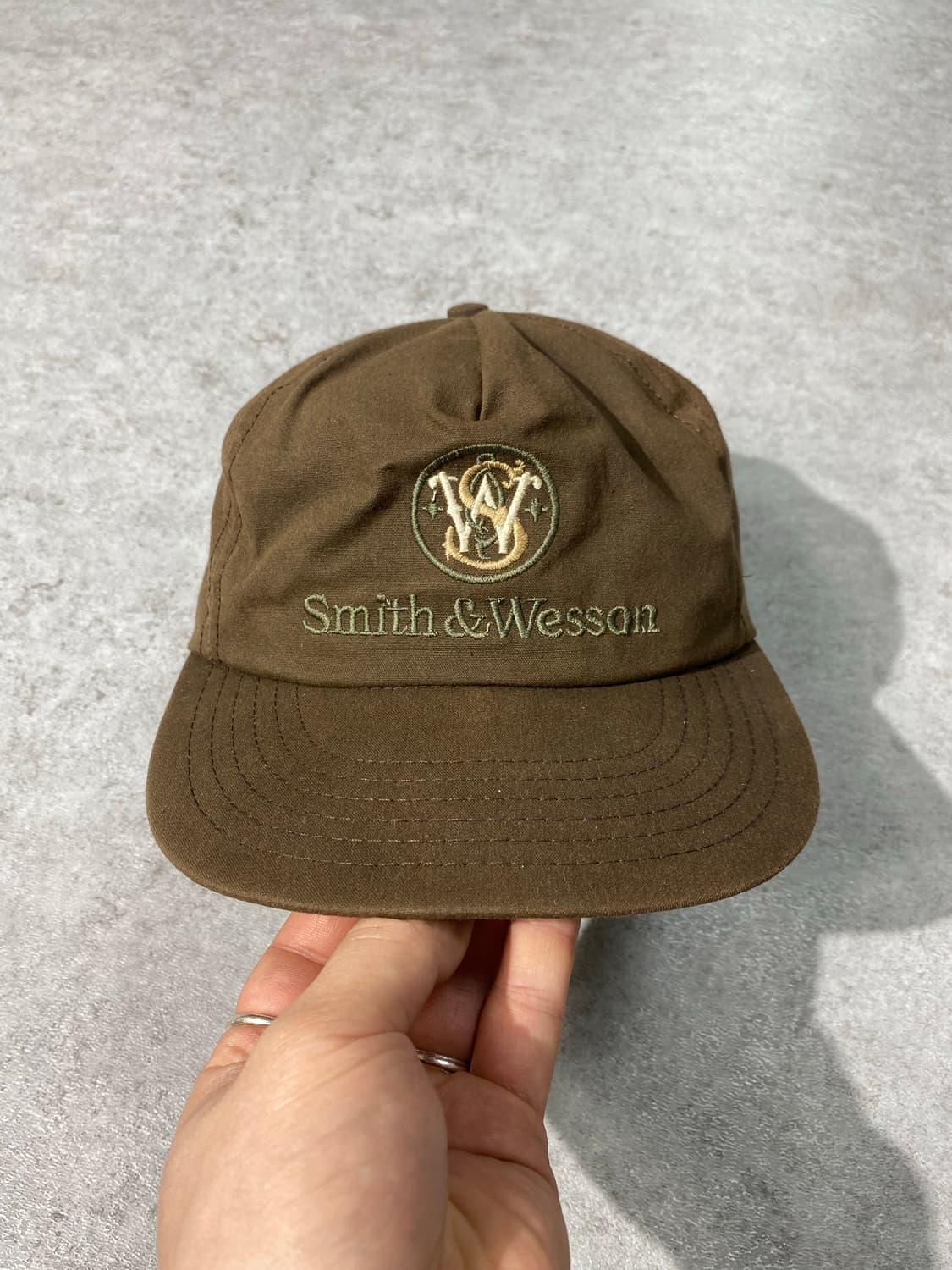 [OS] 90's Smith & Wesson USA 브라운 볼캡 상품이미지1
