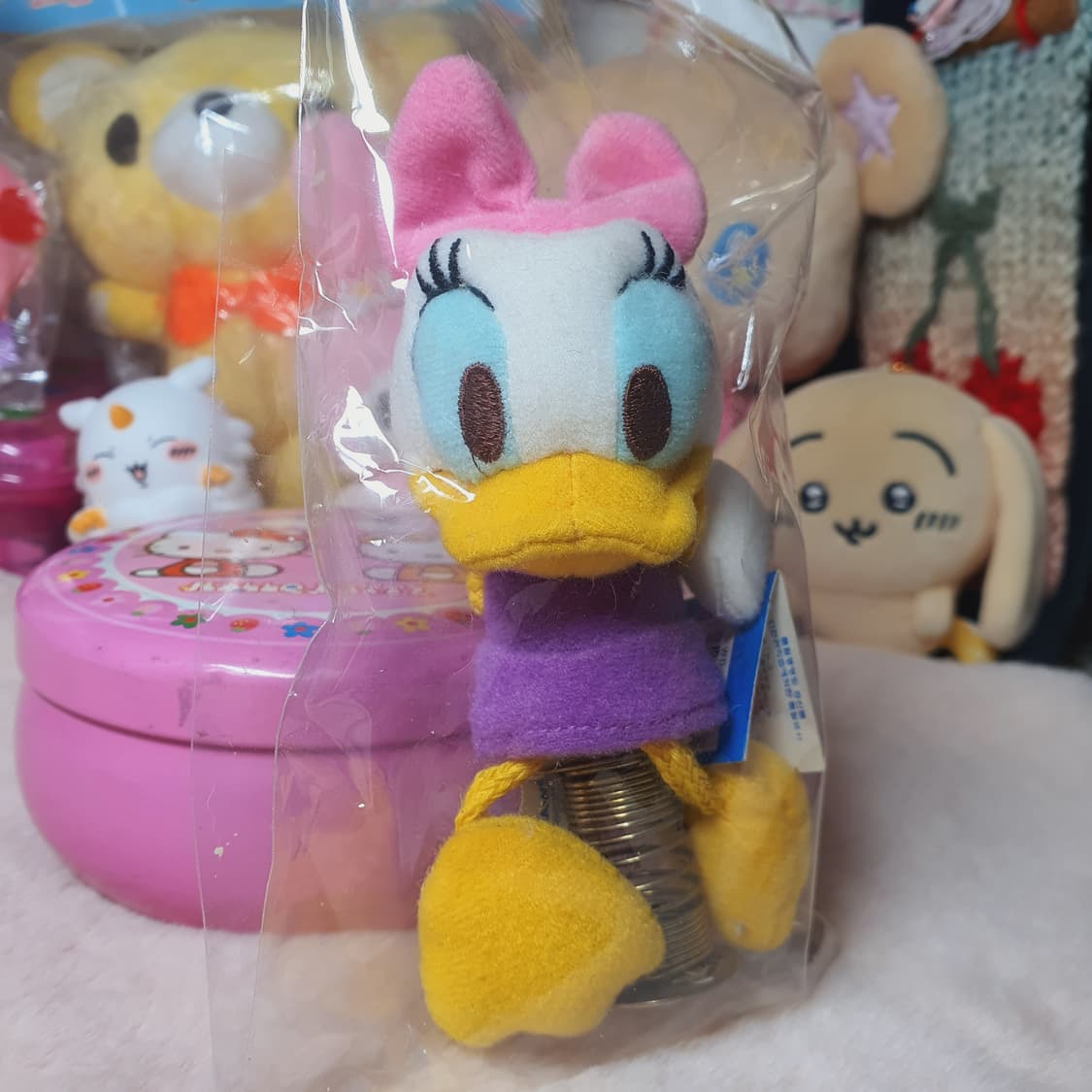 미개봉) 고전 디즈니 데이지덕 스프링 인형 토이 봉제인형 덕 오리 빈티지 상품이미지2