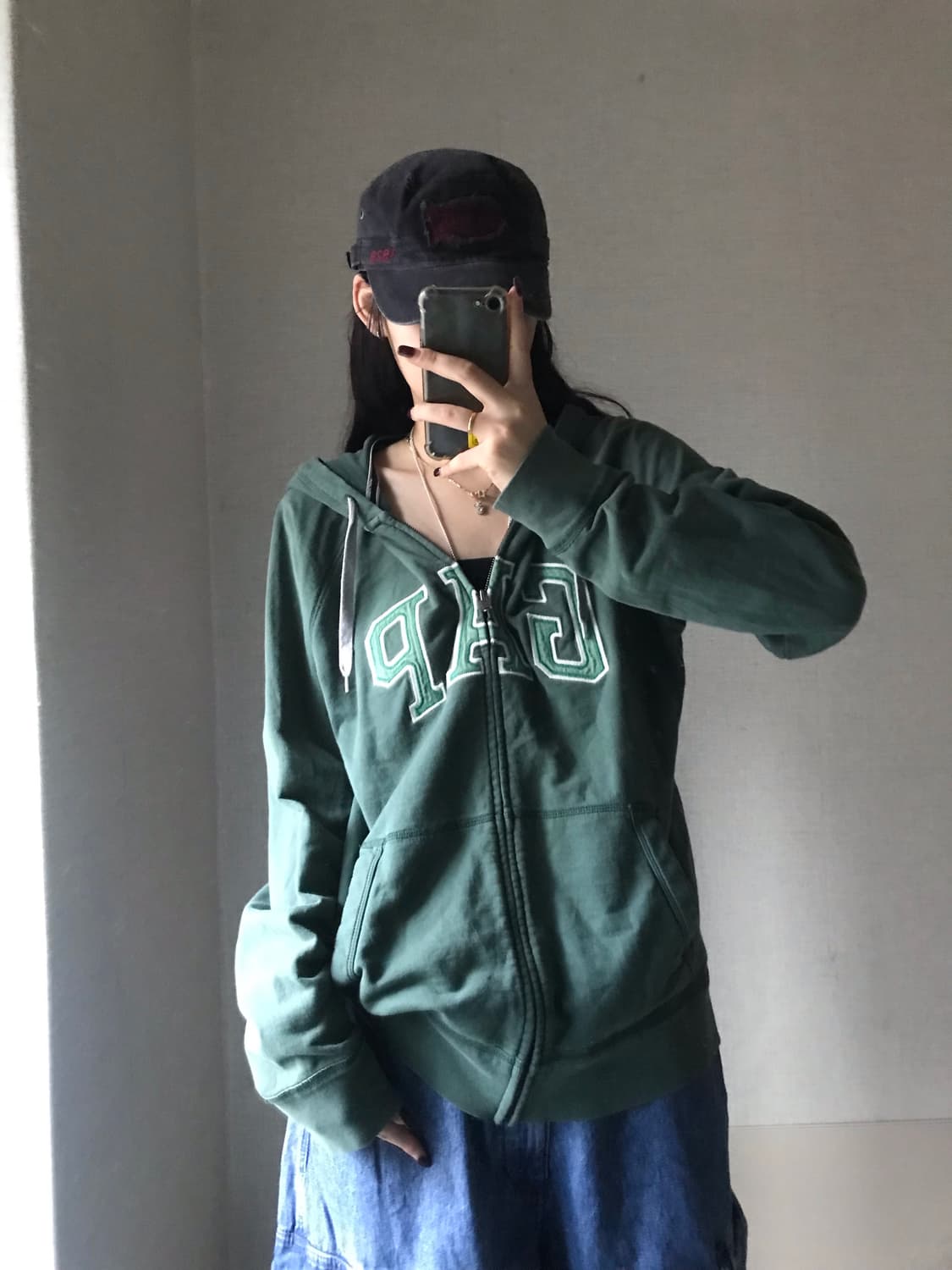 갭 그린 후드집업 상품이미지1