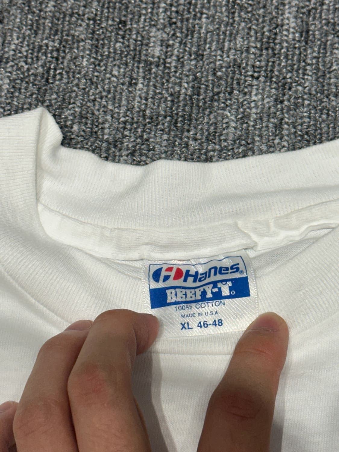 90s hanes made in U.S.A 프린팅 반팔 XL 상품이미지3