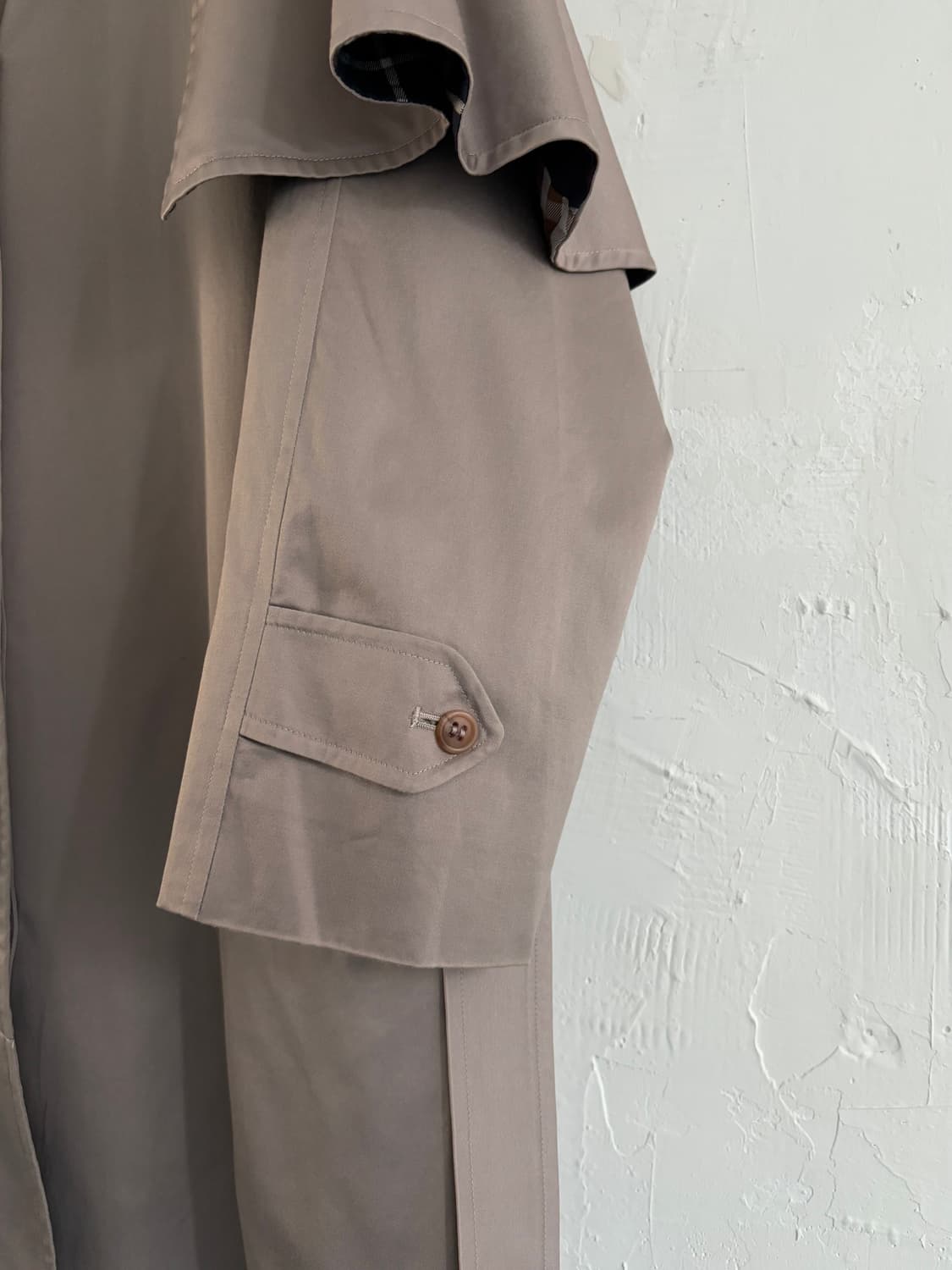 Burberry 버버리 퍼플베이지 케이프 코트 상품이미지5