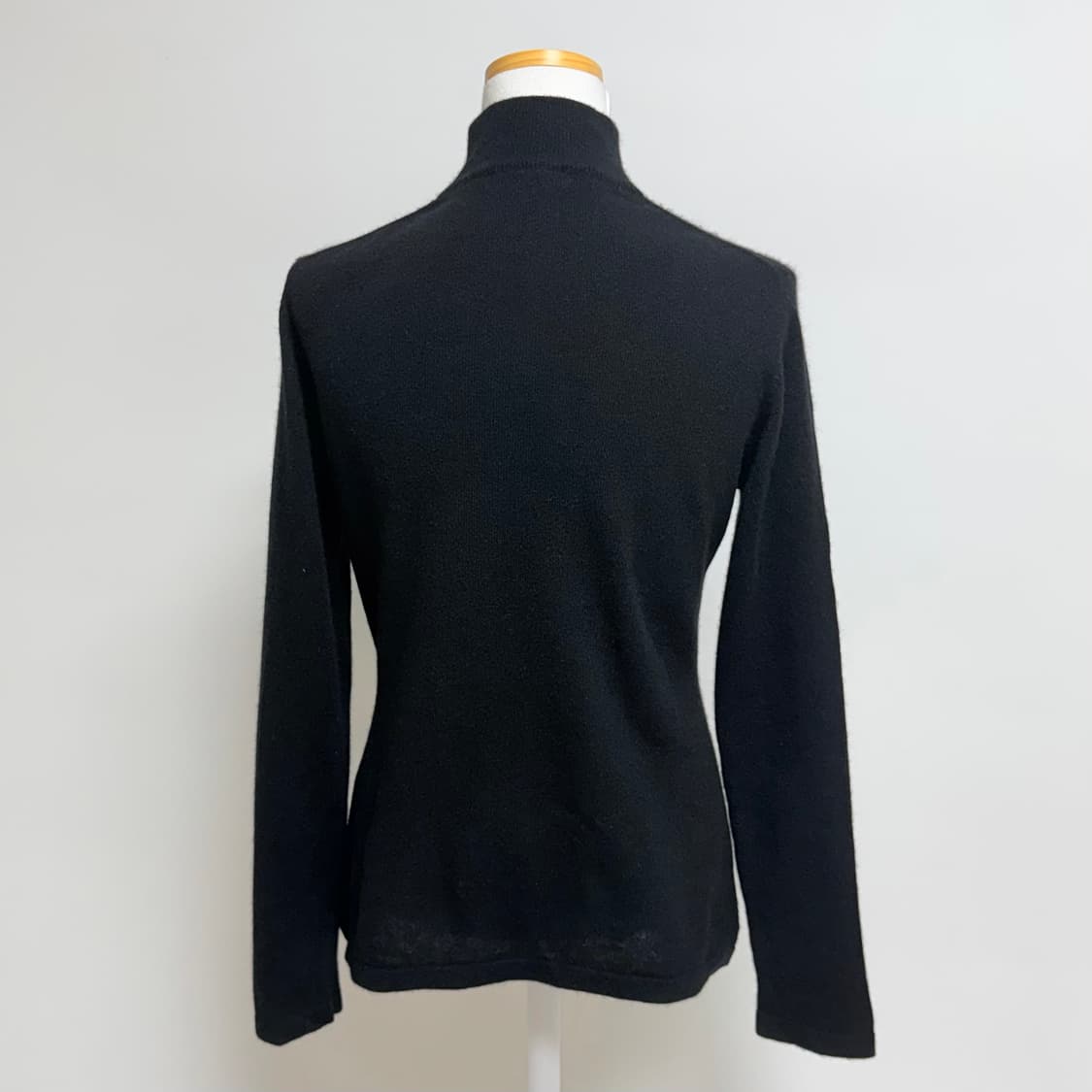 [캐시미어 100%] 블랙 하프넥 긴팔 니트 M 상품이미지3