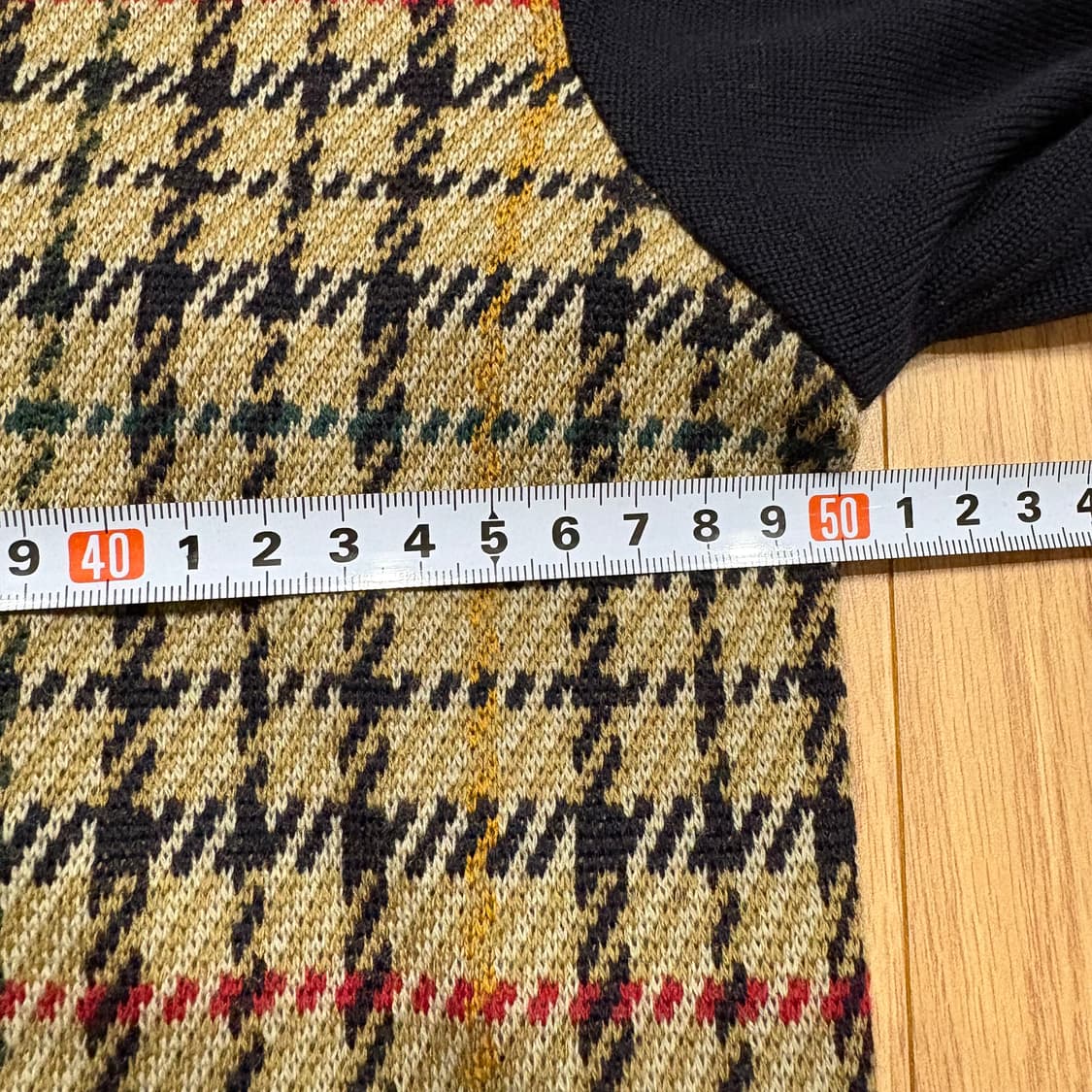 닥스 하운드투스 체크 패턴 니트 L 상품이미지9