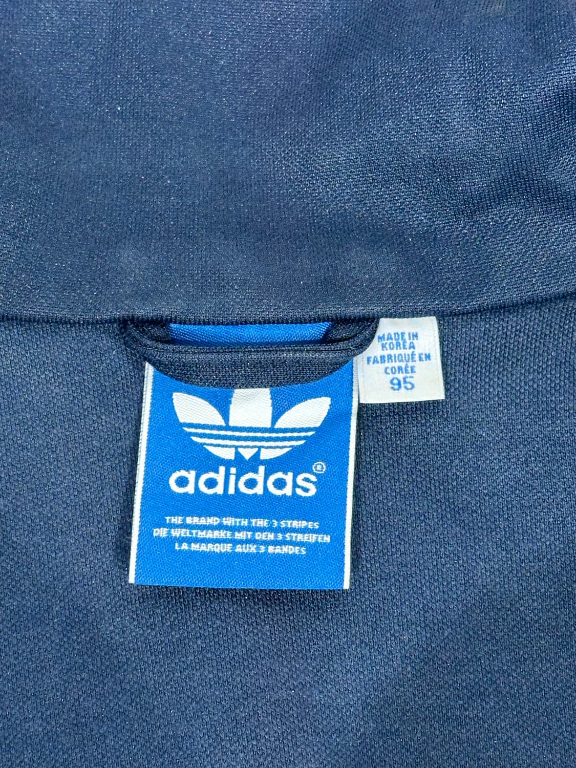 아디다스 네이비 화이트 삼선 트랙탑 져지 95 상품이미지7