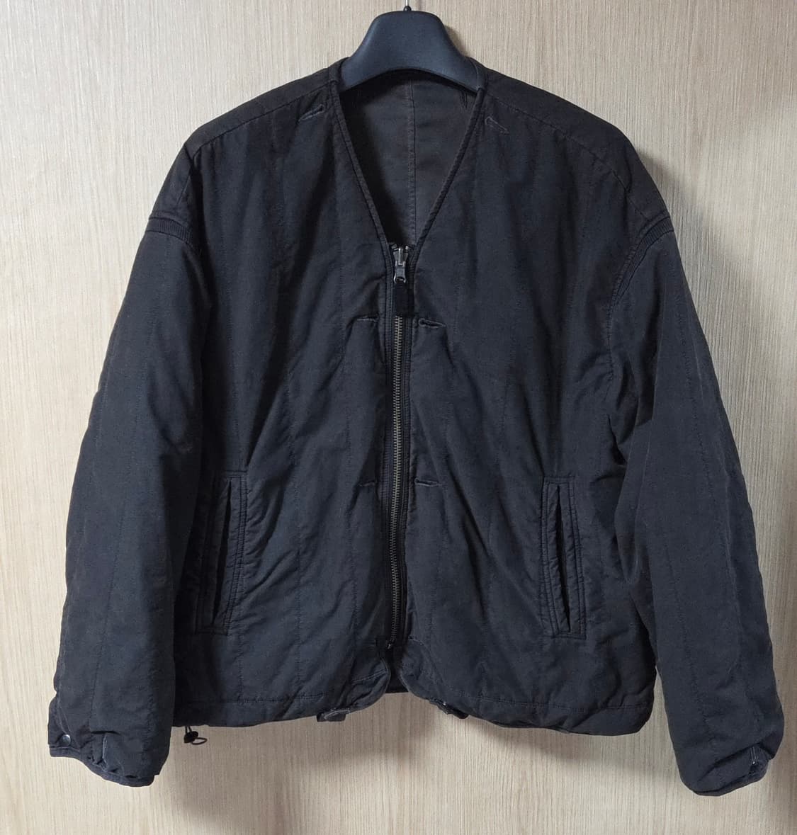 (착샷) 24ss 폴리테루 리버시블 라이너 올리브 그레이 & 다크 브라운 상품이미지1