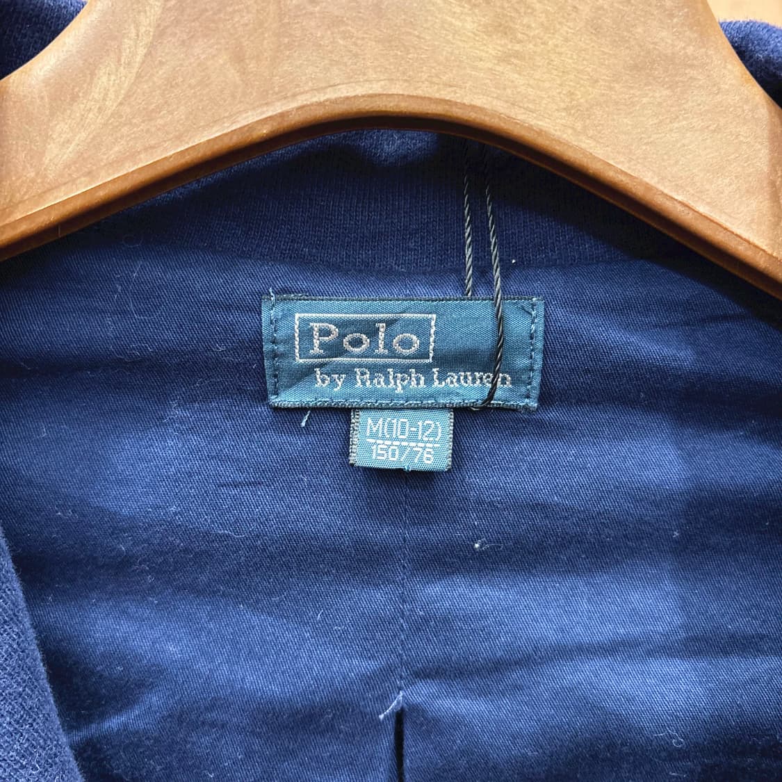 폴로 랄프 로렌 코튼 블레이저 자켓 빅 포니 로고 자수 포켓 네이비 상품이미지7