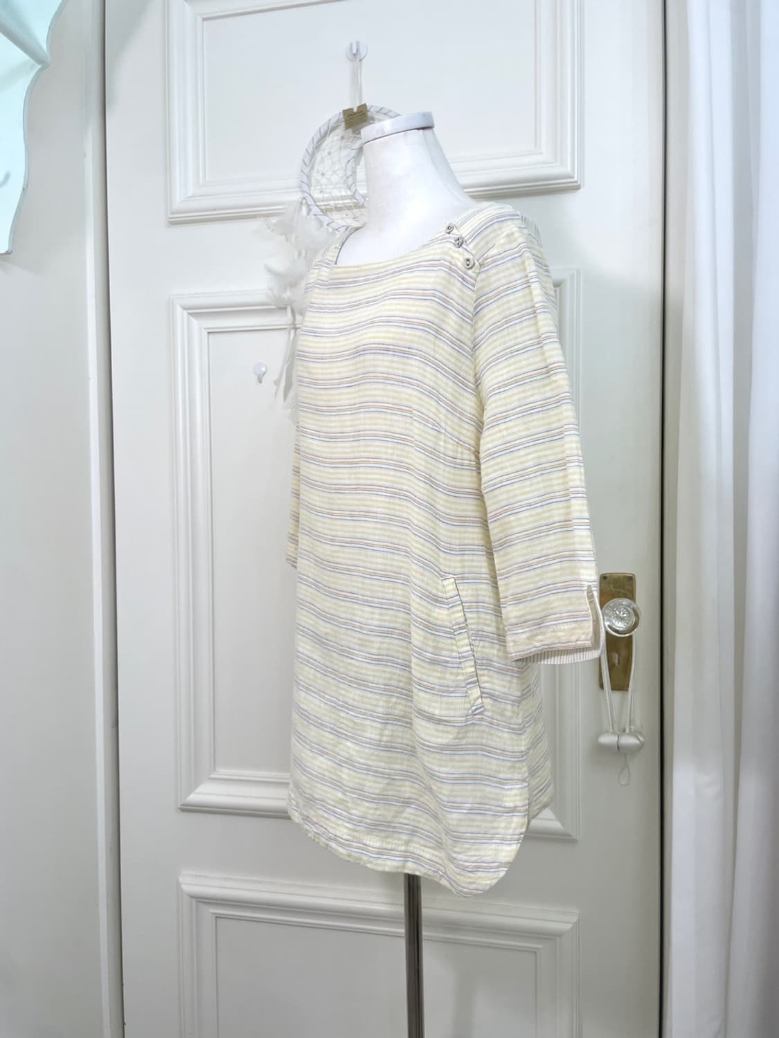 GOLDEN BEAR yellow stripe button point p 상품이미지2